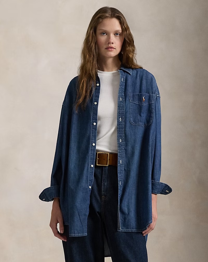 Ralph Lauren Oversize Fit Denim Shirt