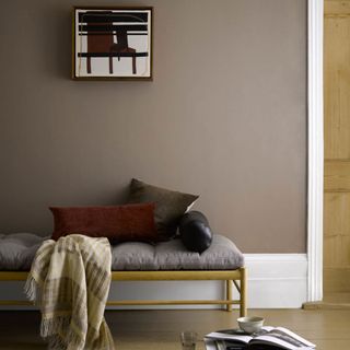 brown painted wall