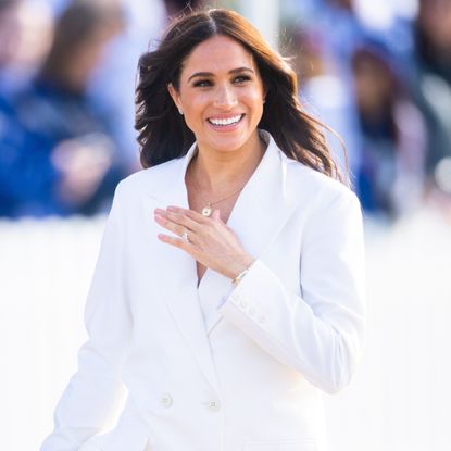 Meghan Markle in all white