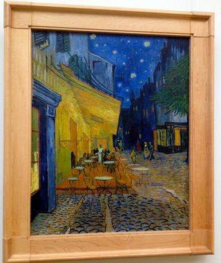 Vincent van Gogh's 1888 painting "Café Terrace at Night" is thought by some to include a representation of Leonardo da Vinci's "Last Supper."