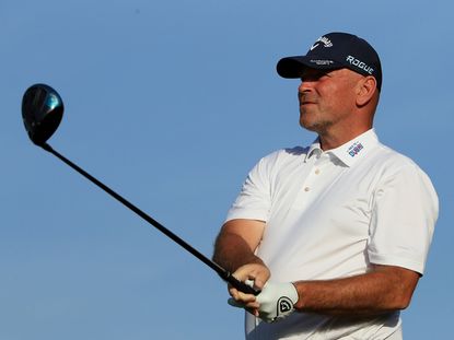 Thomas Bjorn plays in Kenya