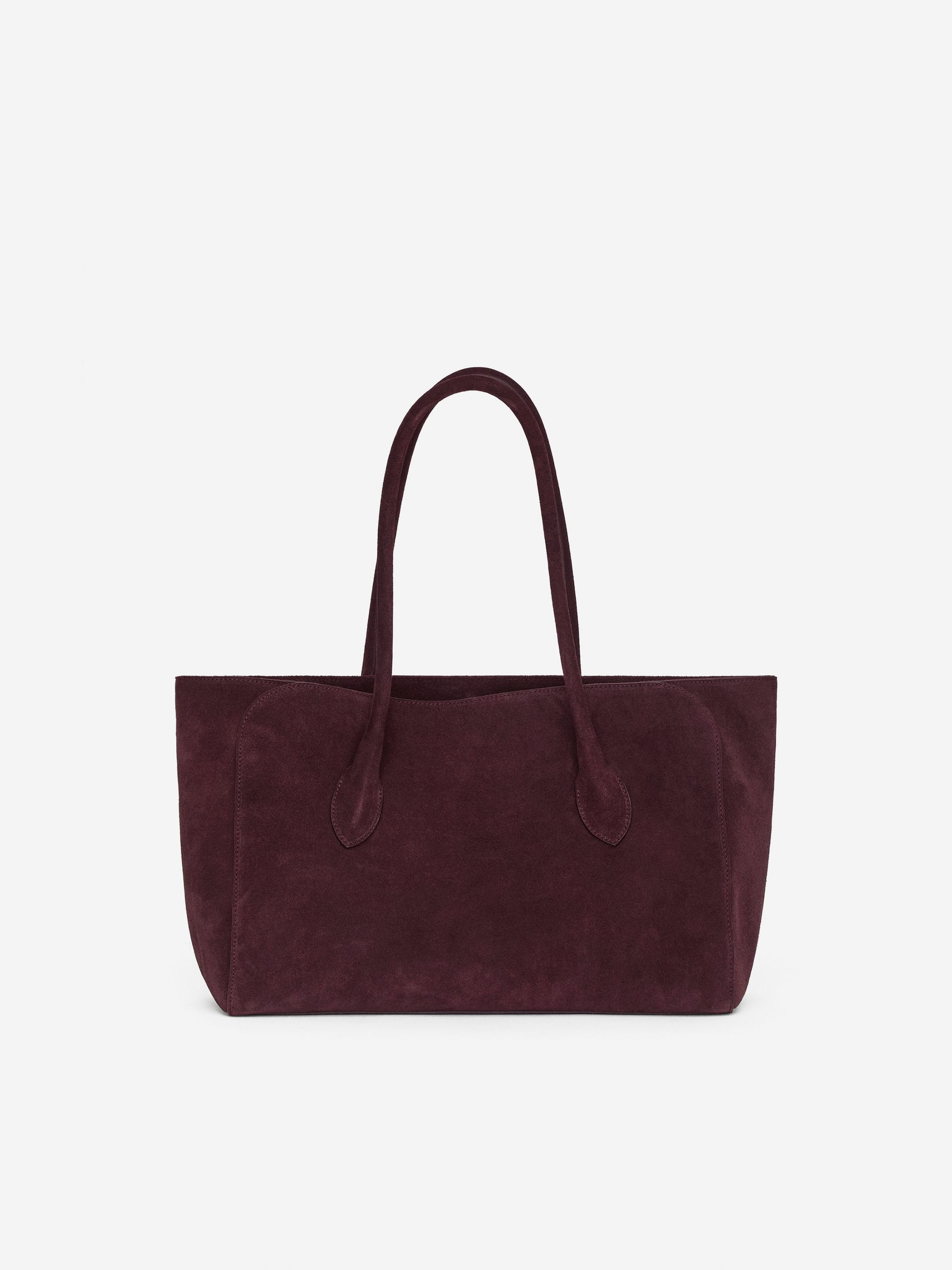 Slouchy Leather Tote – Burgundy – Women – Arket Gb
