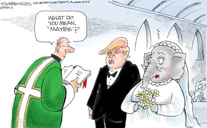 Political cartoon Trump GOP
