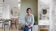 Dining room, portrait, bathroom