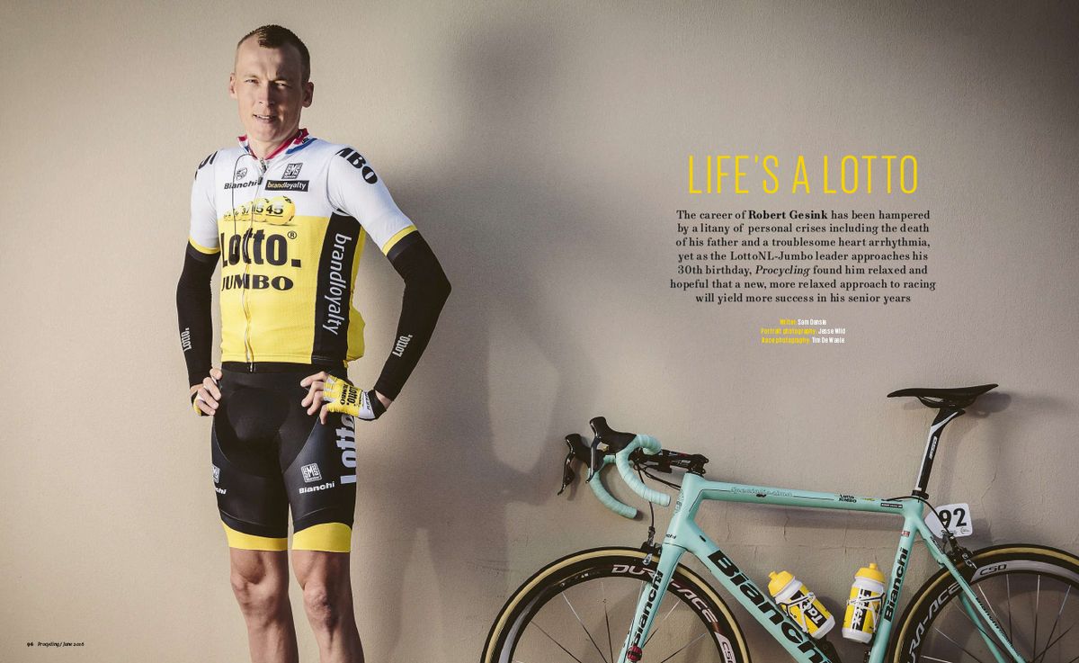 Robert Gesink in this month's Procycling