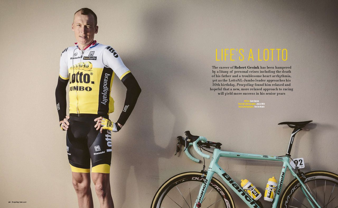 Robert Gesink in this month's Procycling