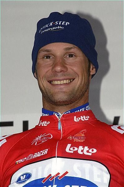 Boonen is all smiles after keeping the red jersey.