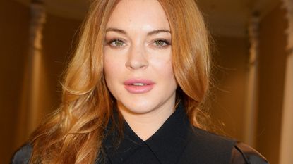 Lindsay Lohan attends The 59th Women of the Year Lunch at the InterContinental Park Lane Hotel