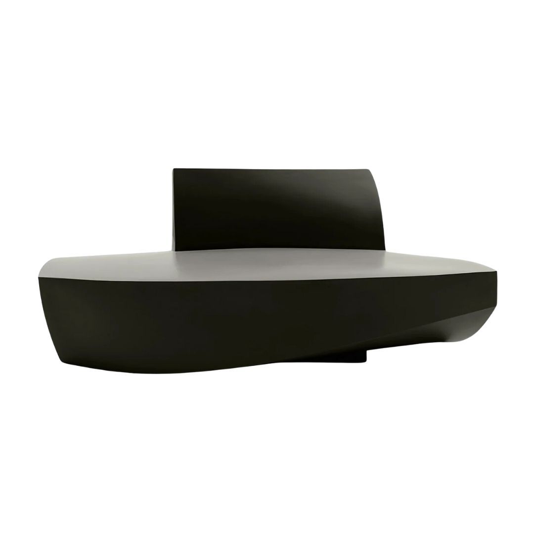 A modern, mid-century sofa