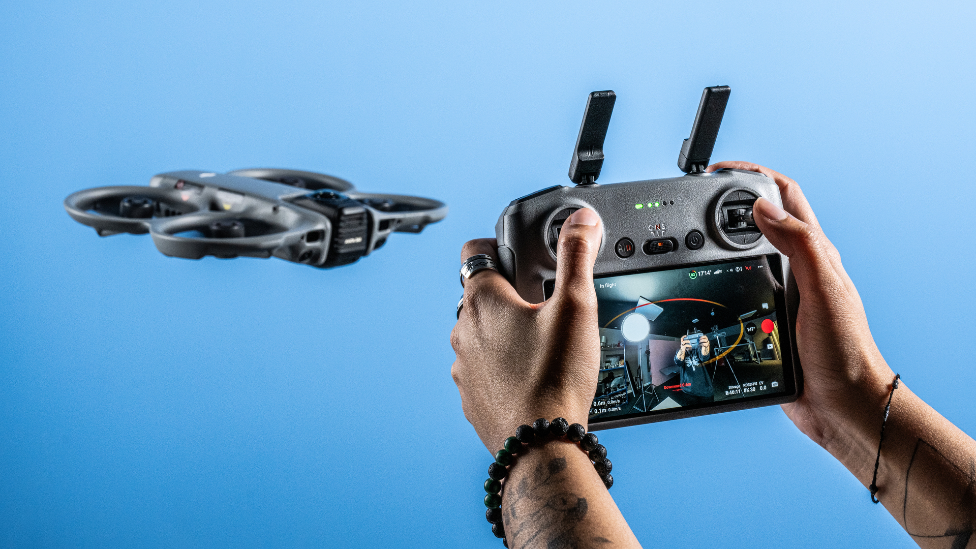 A DJI Avata 360 360-degree drone