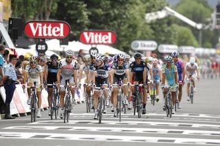 Steve Cummings finishes in the gruppetto on stage 13, where there wasn’t as much banter as there was tired and grumpy riders.