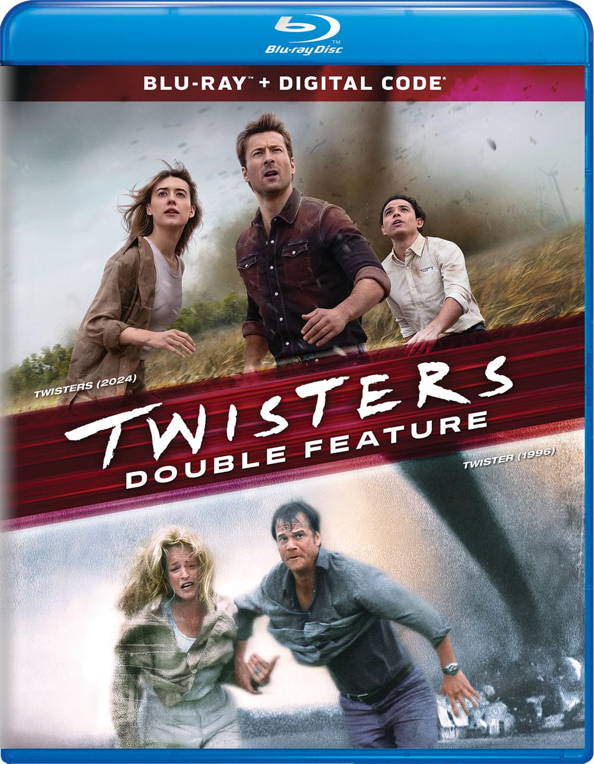 Twisters and Twister double feature Blu-ray set cover