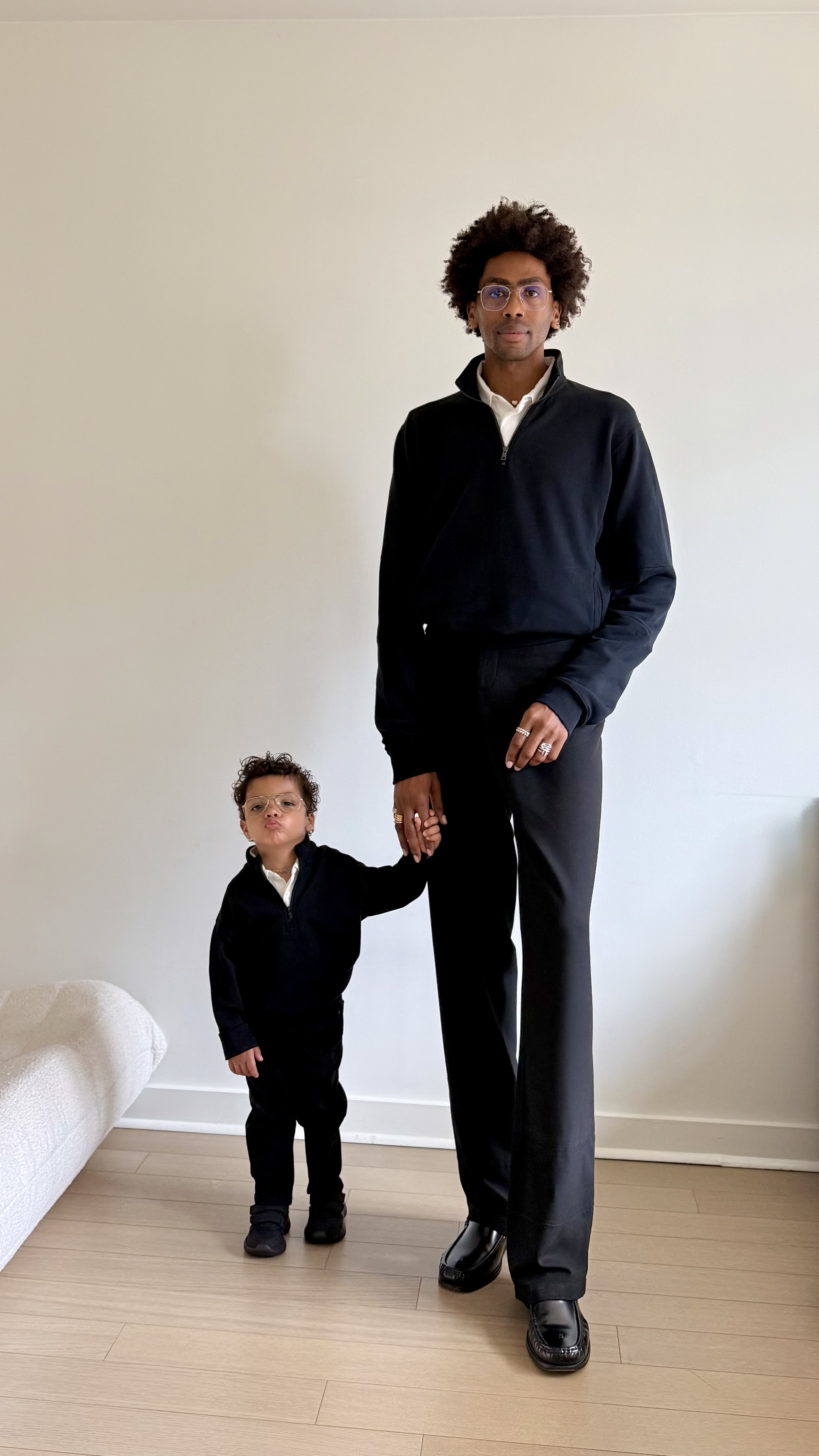 Darren Graham wearing men&#039;s fashion wardrobe staples.