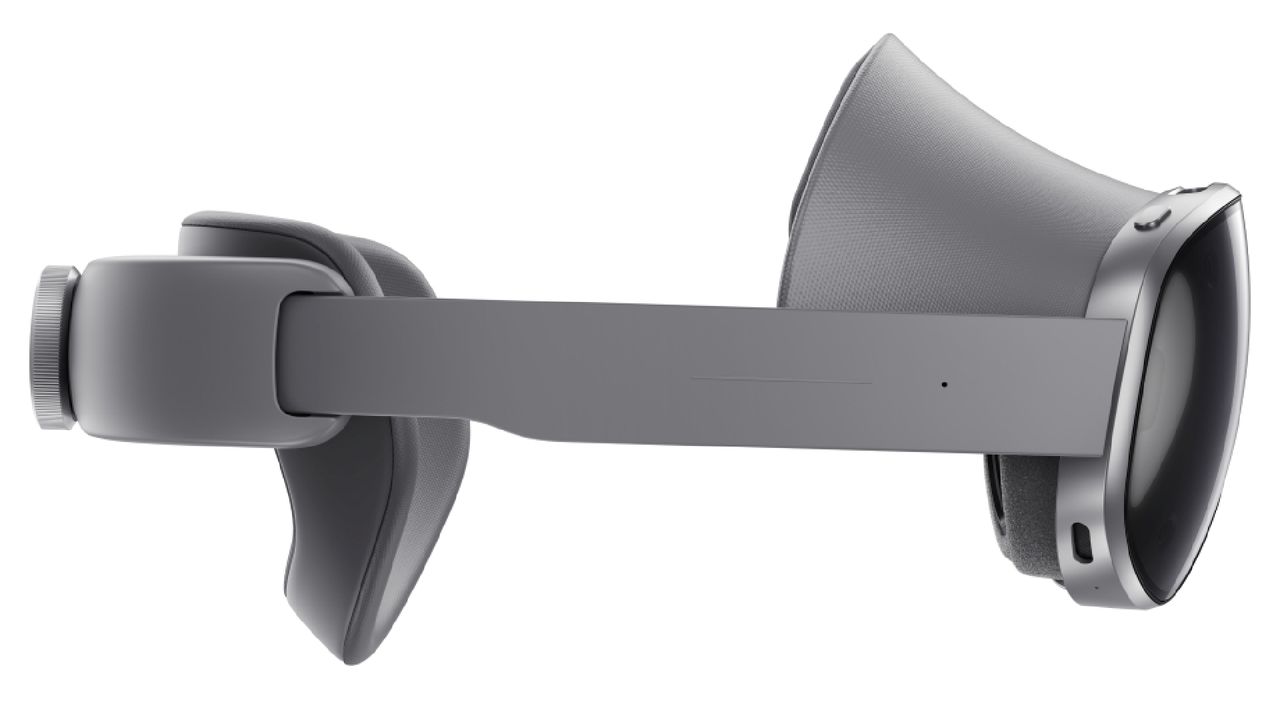 The Samsung Galaxy XR headset, shot from various angles