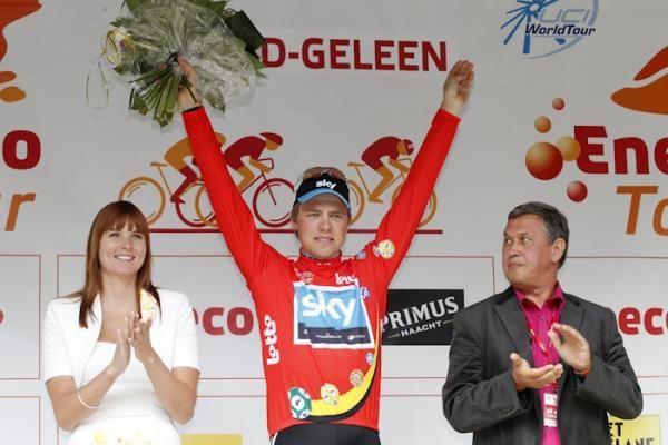 Edvald Boasson Hagen (Sky) in the points jersey.