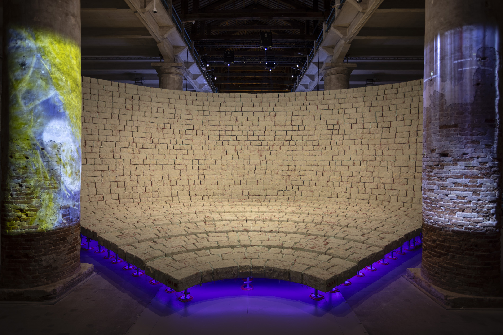 installation views within the arsenale rooms of Intelligens, the main show at venice architecture biennale 2025