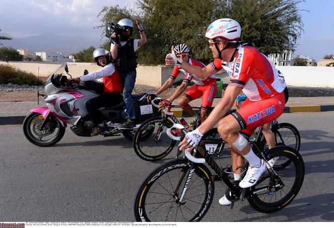 Alexander Kristoff waves to the camera