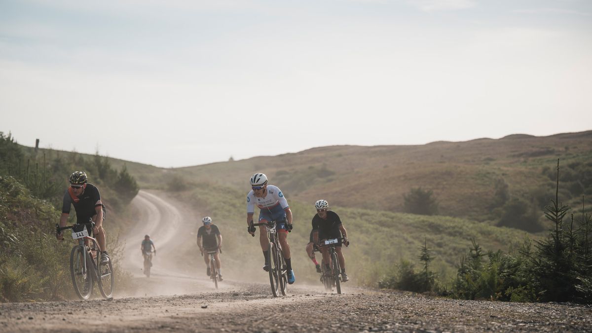 gravel racers in the Scottish borders