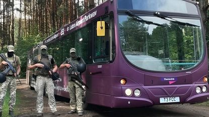 A Luton bus in Ukraine