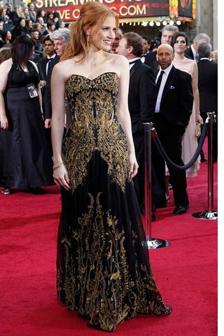 Jessica Chastain oscars - best Oscar dresses of all time