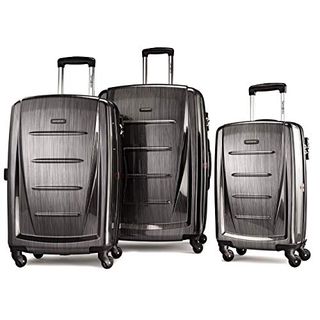 Samsonite Winfield 2 Expandable Hardside Luggage Set with Spinner Wheels, 3-Piece (20/24/28), Charcoal