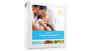 Best mattress protector: the Linenspa mattress protector in bright white