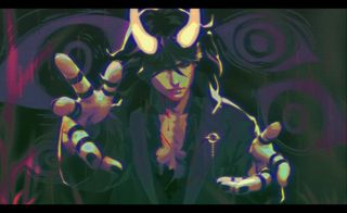 A screenshot from Possessor(s) showing Rhem, the demon possessor