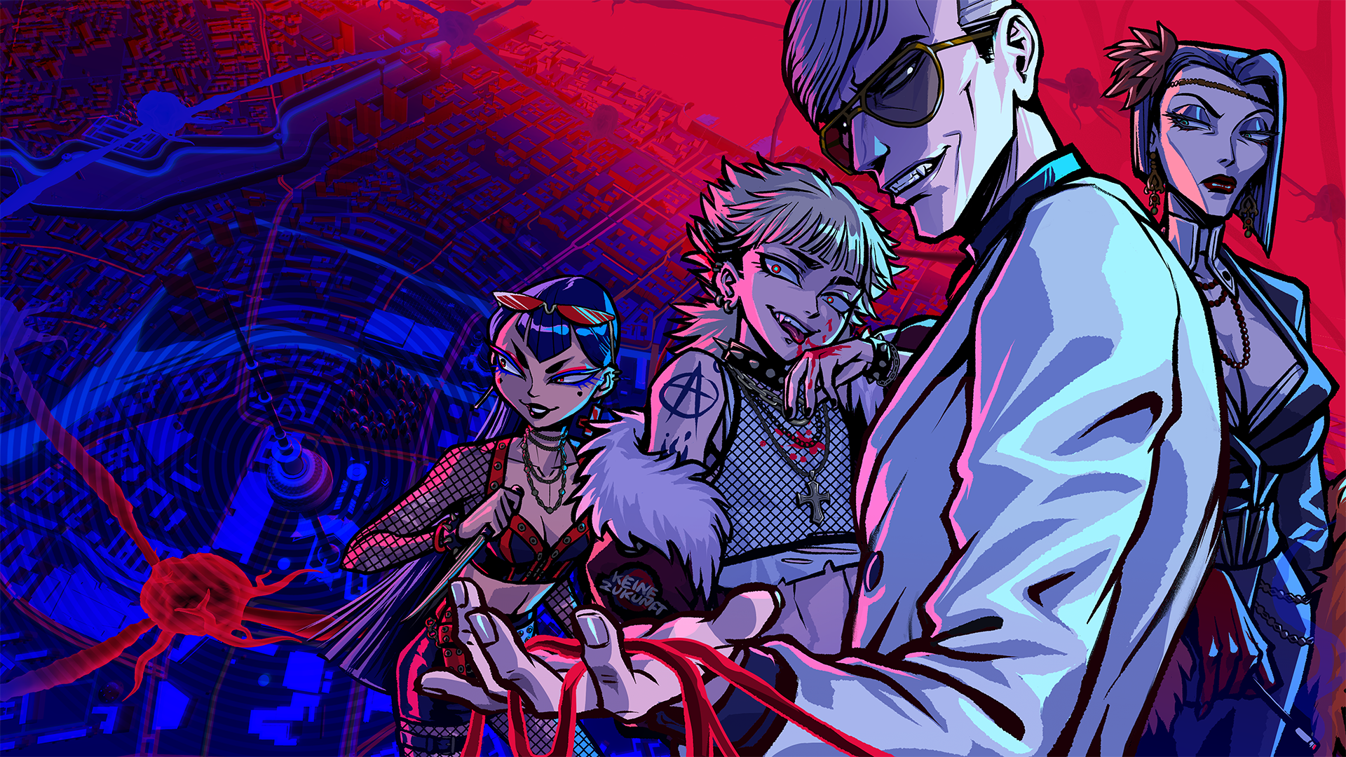 Cartoon-y vampires.