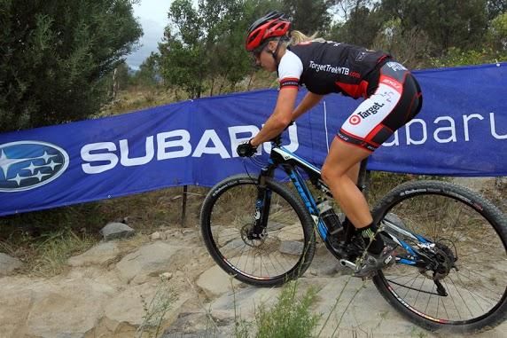 Peta Mullens on her way to a win