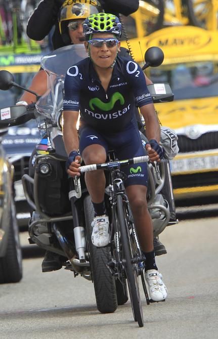 Nairo Quintana (Movistar) took second on the stage