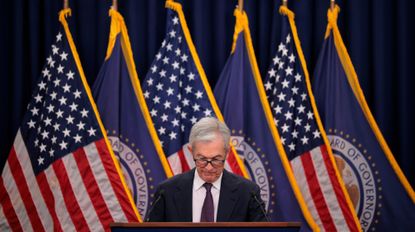 WASHINGTON, DC - SEPTEMBER 17: Federal Reserve Chair Jerome Powell holds a news conference following a two-day meeting of the Federal Open Market Committee at the Federal Reserve on September 17, 2025 in Washington, DC. In the face of a softening labor market, Powell announced a quarter-point cut to the federal funds rate, bringing rates down to a new range of 4 percent to 4.25 percent.