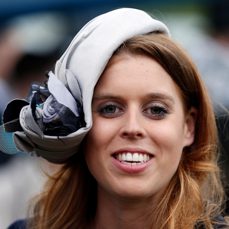 Princess Beatrice smiles during a garden party held at Buckingham Palace, on May 30, 2013 in London, England