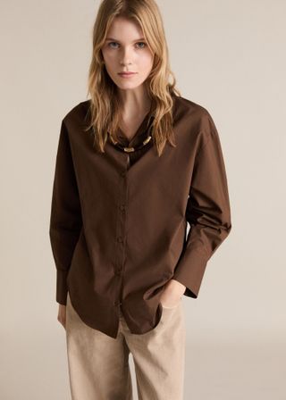 MANGO, Regular-Fit Cotton Shirt - Women | Mango Usa