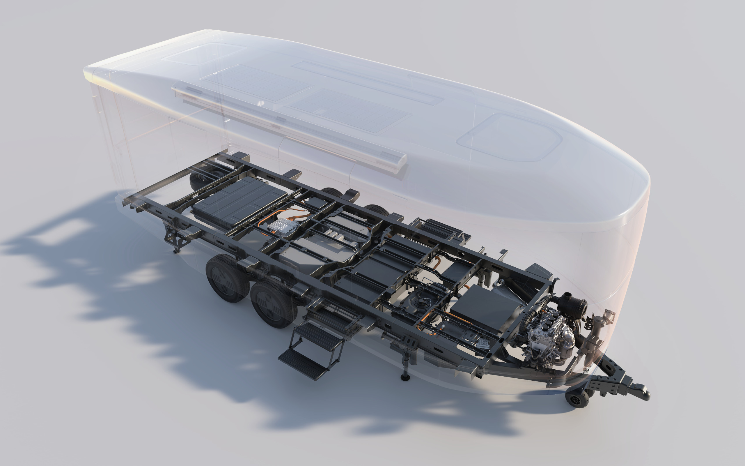 The T4's platform incorporates batteries and a range extender