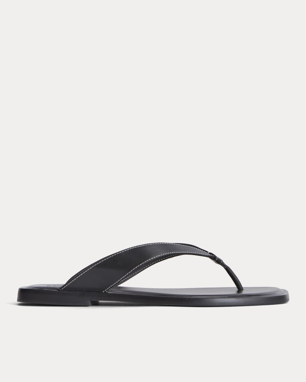 The Leather Flip Flop | Black - 5