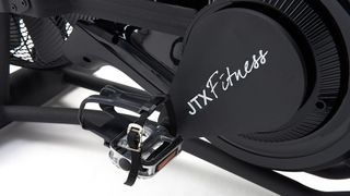 closeup view of the JTX Mission Air Bike's pedals
