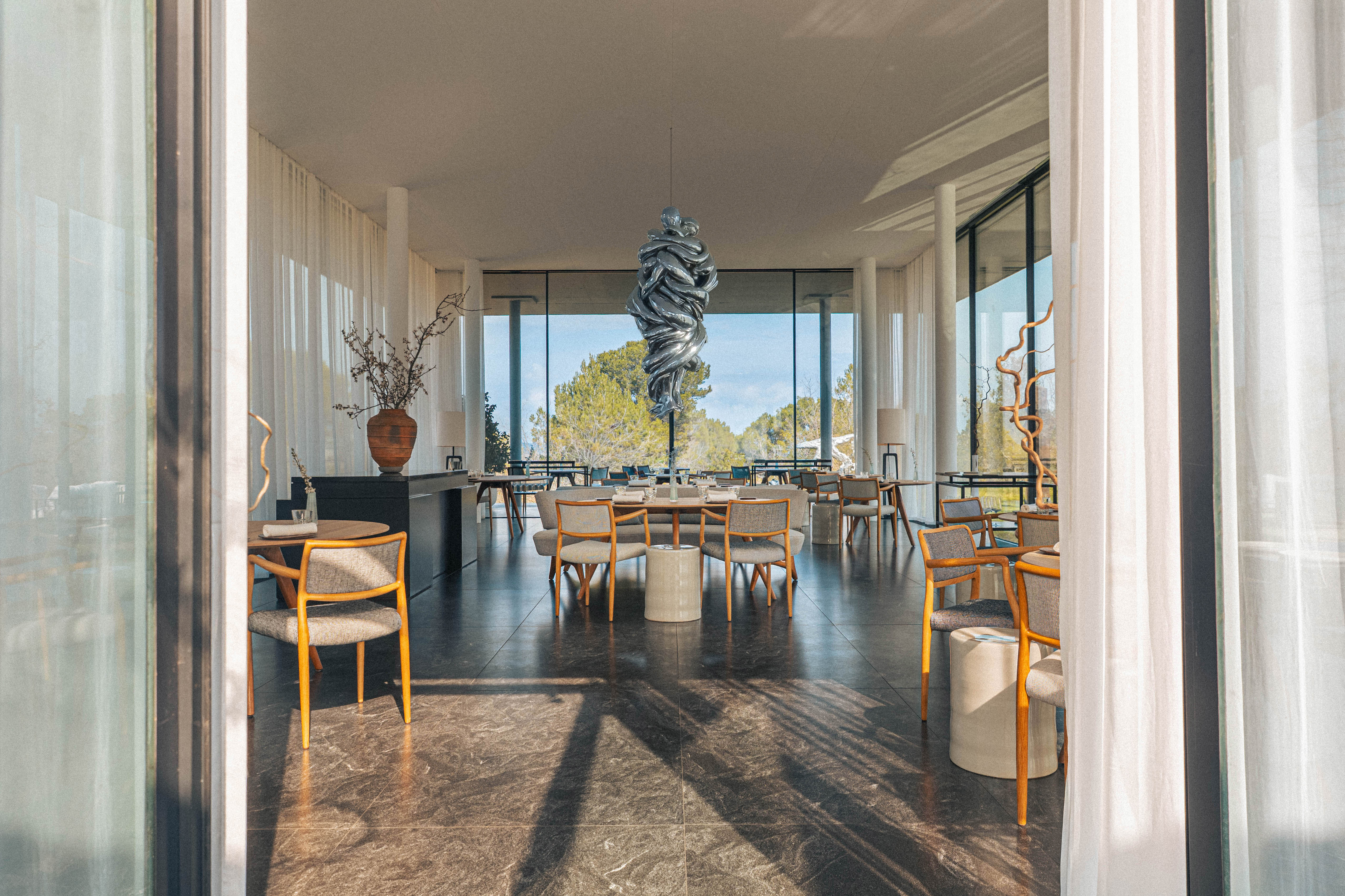 Villa La Coste dining room