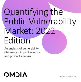 Whitepaper cover with title over solid purple circle graphics