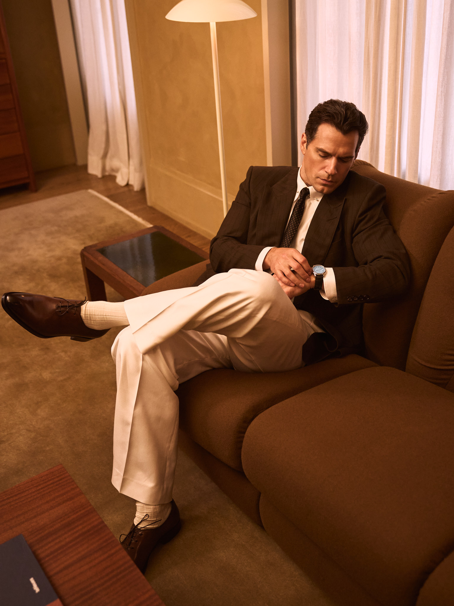 Henry Cavill celebrating the launch of the Longines Master Collection at Quarters in NYC.