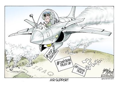 Obama cartoon Iraq war