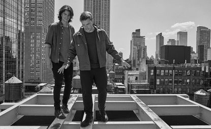 A portrait of Adam Neumann, CEO at WeWork, and Bjarke Ingels, founding partner and creative director at BIG