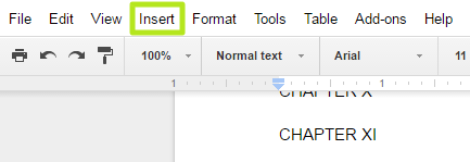 how to insert page breaks on google sheets