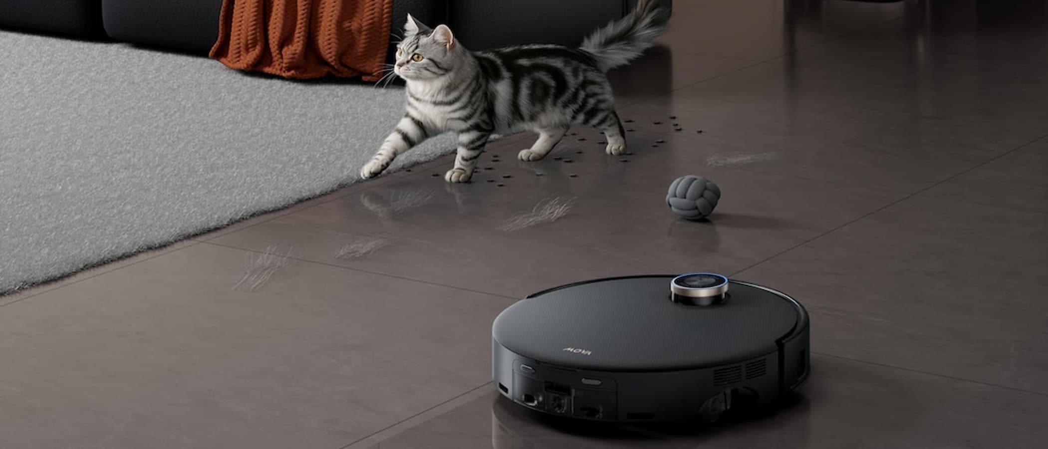 A MOVA Z60 ultra roller robot vacuum