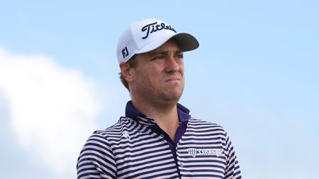 Justin Thomas looks on during round three of the 2024 Hero World Challenge