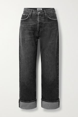 + Net Sustain Fran Cropped Straight-Leg Organic Jeans