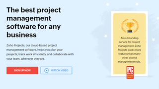 Website screenshot for Zoho Projects