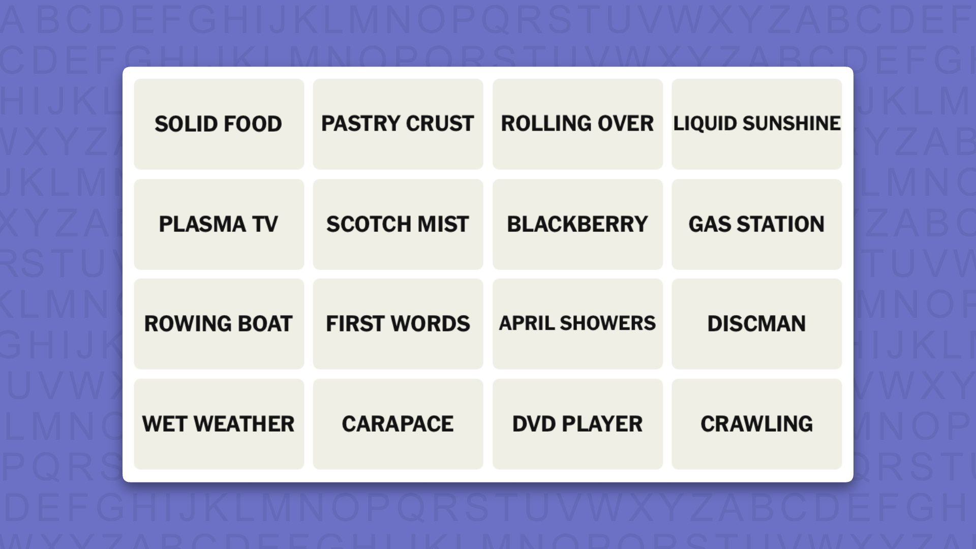 NYT Connections hints for game 1141 on a purple background