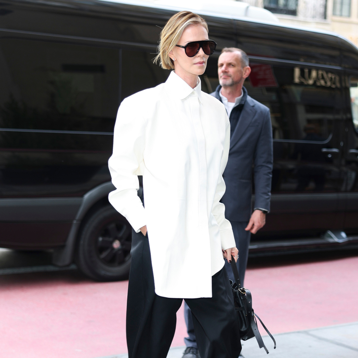 Charlize theron minimalist outfits spring 2026