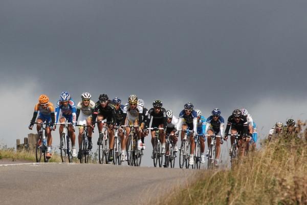 The break during stage 2 of the Tour of Britain