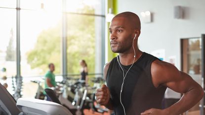 Man on treadmill